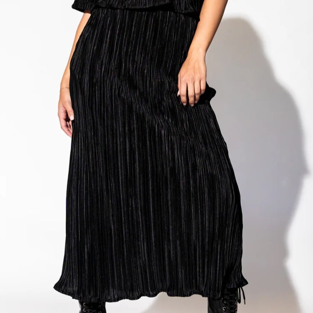 Dressed in Lala cest la vie plisse skirt (skirt only)